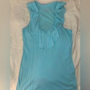 Lilly Pulitzer Keyhole Racer Back Sleeveless Top